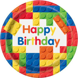 Plates - LN - Block Party - 8pkg