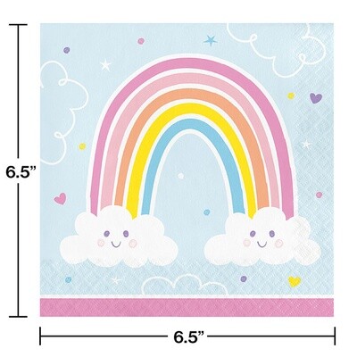 Napkins - LN - Happy Rainbow - 16pkg - 2ply