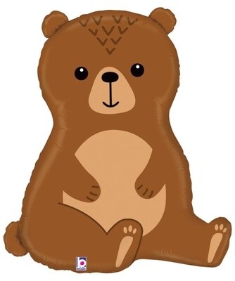Foil Balloon - SuperShape - Woodland Bear - 34&#39;&#39;