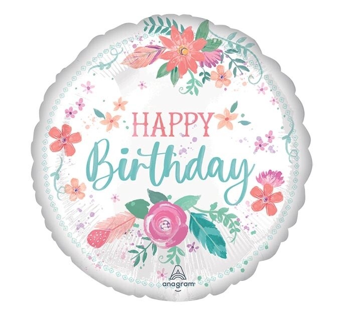 Foil Balloon - Happy Birthday  -18&quot;