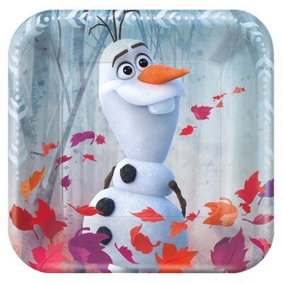 Plates - BEV - Frozen II - SQ - 7&quot; - 8PCS