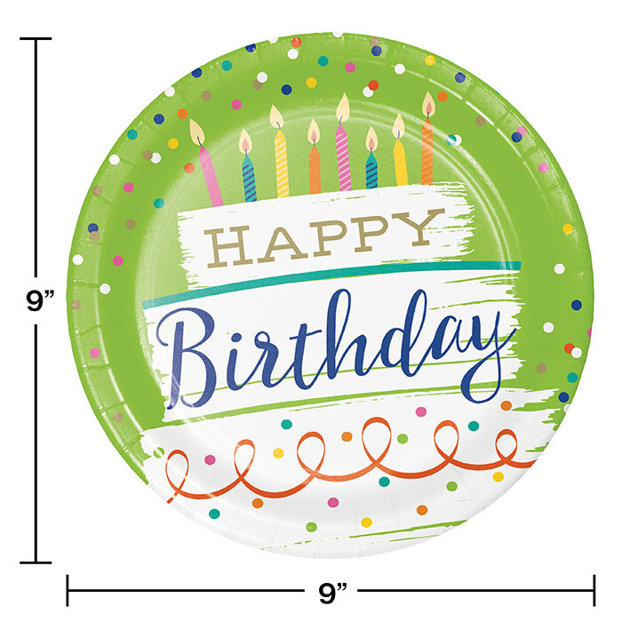 Plates - LN - Festive Cake - 8pkg