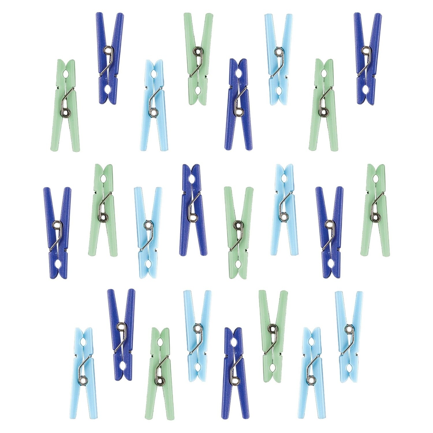 Clothespins Favors - Blue, Multi