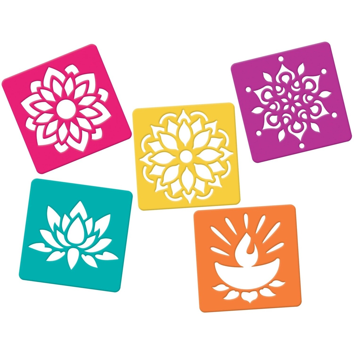 Stencil - Rangoli - Diwali - 5 Designs