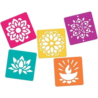 Stencil - Rangoli - Diwali - 5 Designs