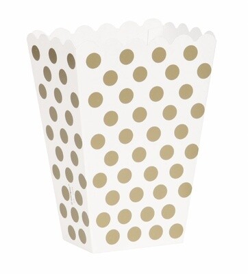 Treat Boxes - Polka Dot Gold - 8ct
