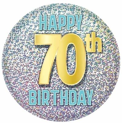 Button - Happy 70th Birthday