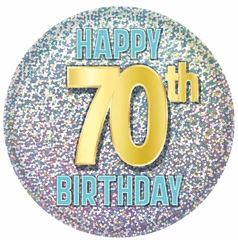Button - Happy 70th Birthday