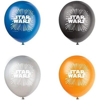 Balloons - latex - Starwars - 12&quot; - 8 PCS