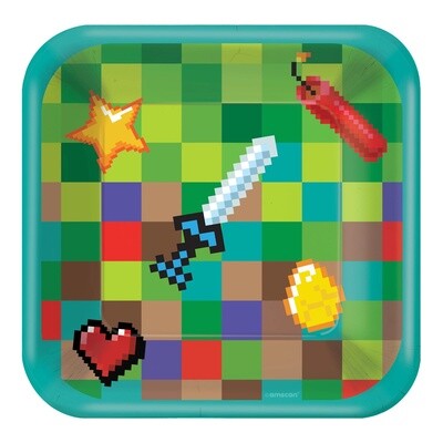 Plates - Bev - TNT - Pixel Party - 8PK