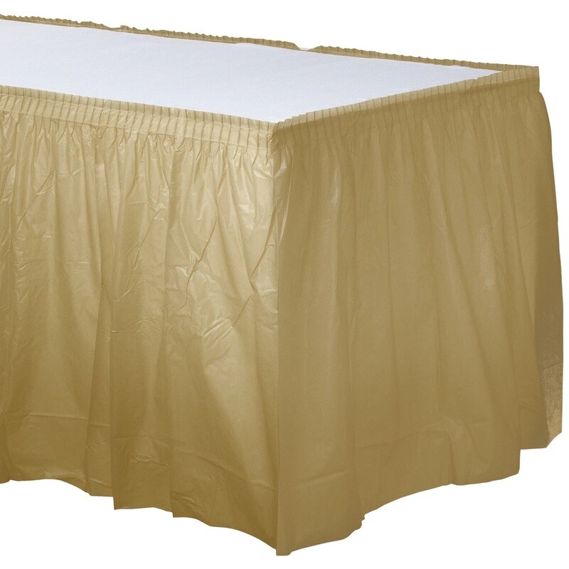 Table Skirt - Gold - 21FT X 29&quot;