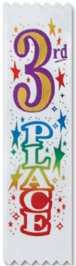 Award Ribbon - 3rd Place - 10 pk