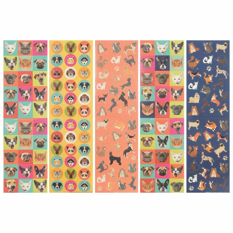 Stickers - Cats And Dogs - 10pkg