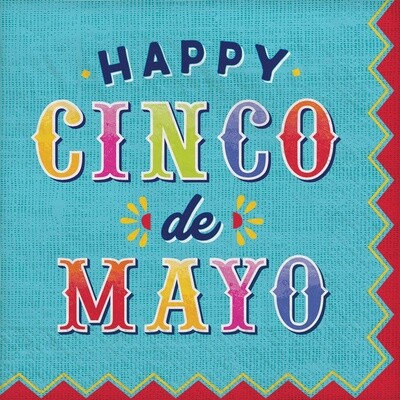 Fiesta - Napkins - Bev - Happy Cinco de Mayo - 16PK - 2PLY