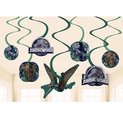 Swirl Decorations - Jurassic World - 12 PCS