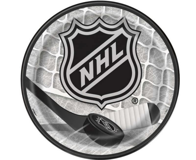 Plates - Bev - NHL - 7&quot; - 8PCS