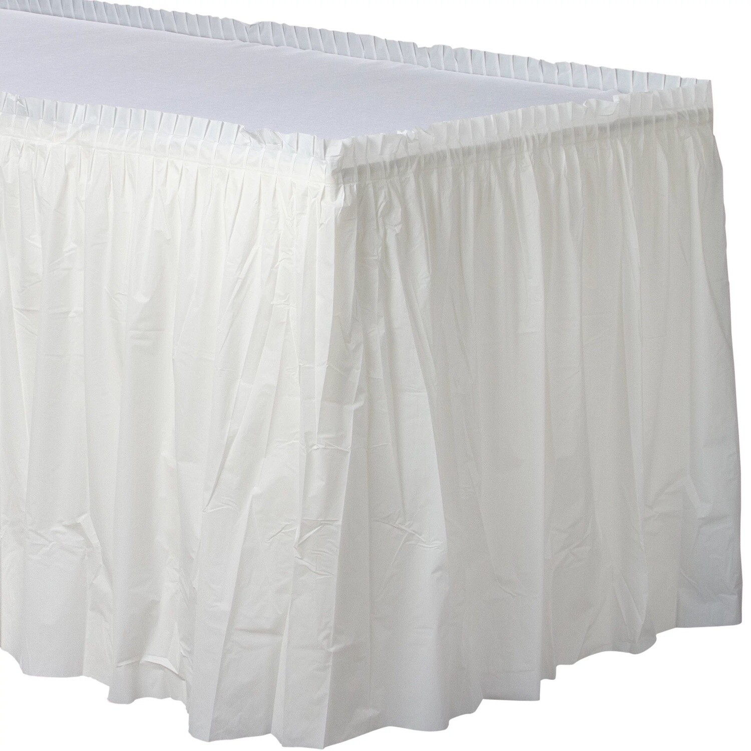 Table Skirt - White - 21FT X 29&quot;