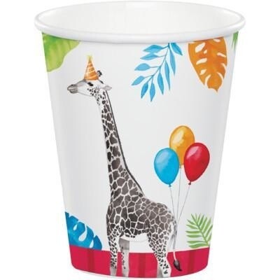 Paper Cups - Party Animal - 9OZ - 8pkg
