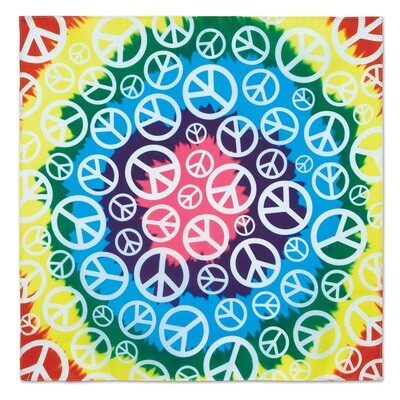 Bandana - Peace Sign - 1pc