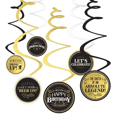 Swirl Decorations - Better with Age - 12PCS