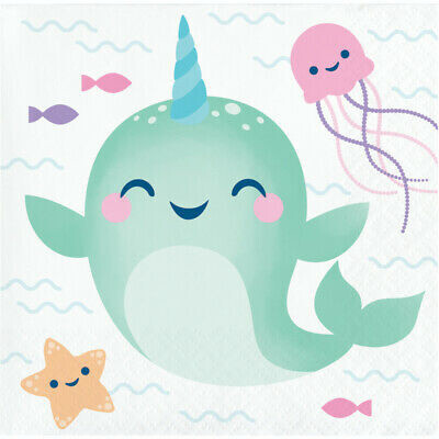 Napkins - Narwhal Party - 16pkg 2ply