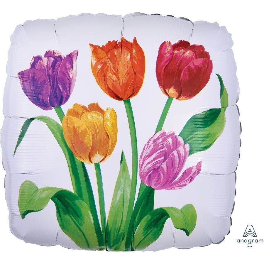 Foil Balloon - Tulip Flowers - 18&quot;