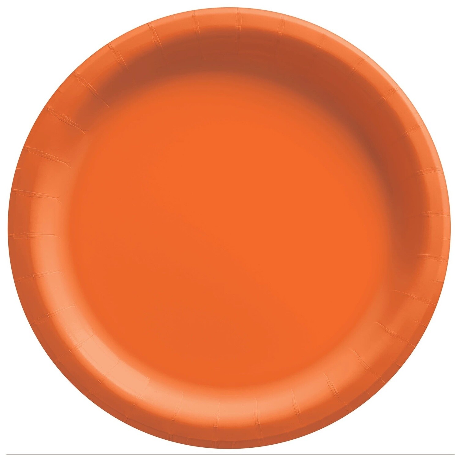 Plates - LN - Orange - 8.5&quot; - Paper - 20PK