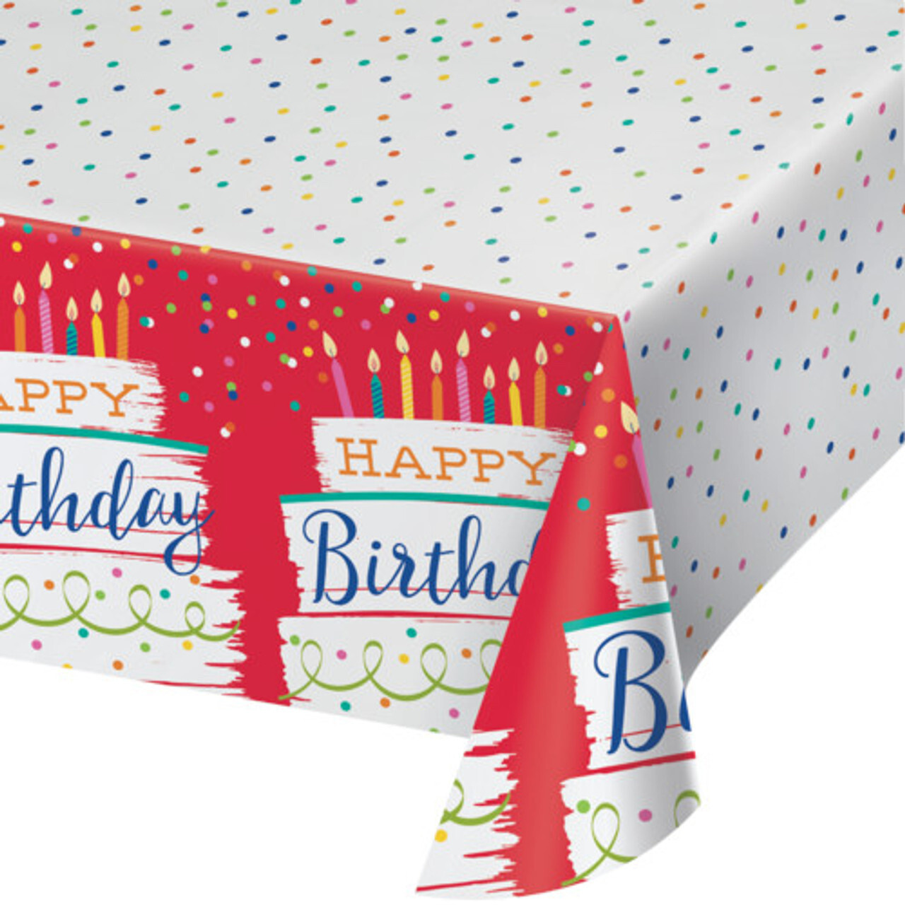 Tablecover - Paper - Festive Cake - 1pc