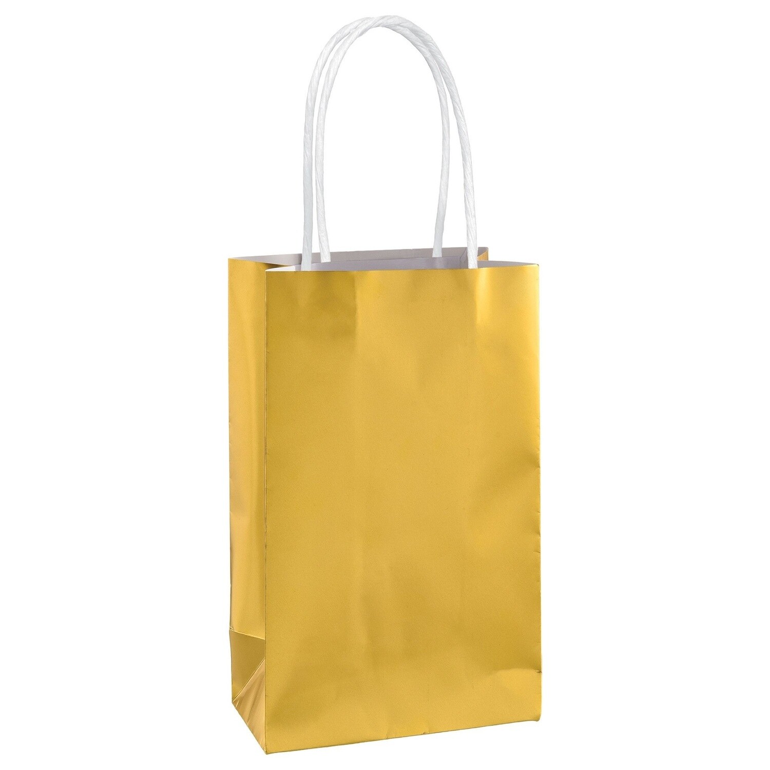 Gift Bag - Small - Gold - 8.5"