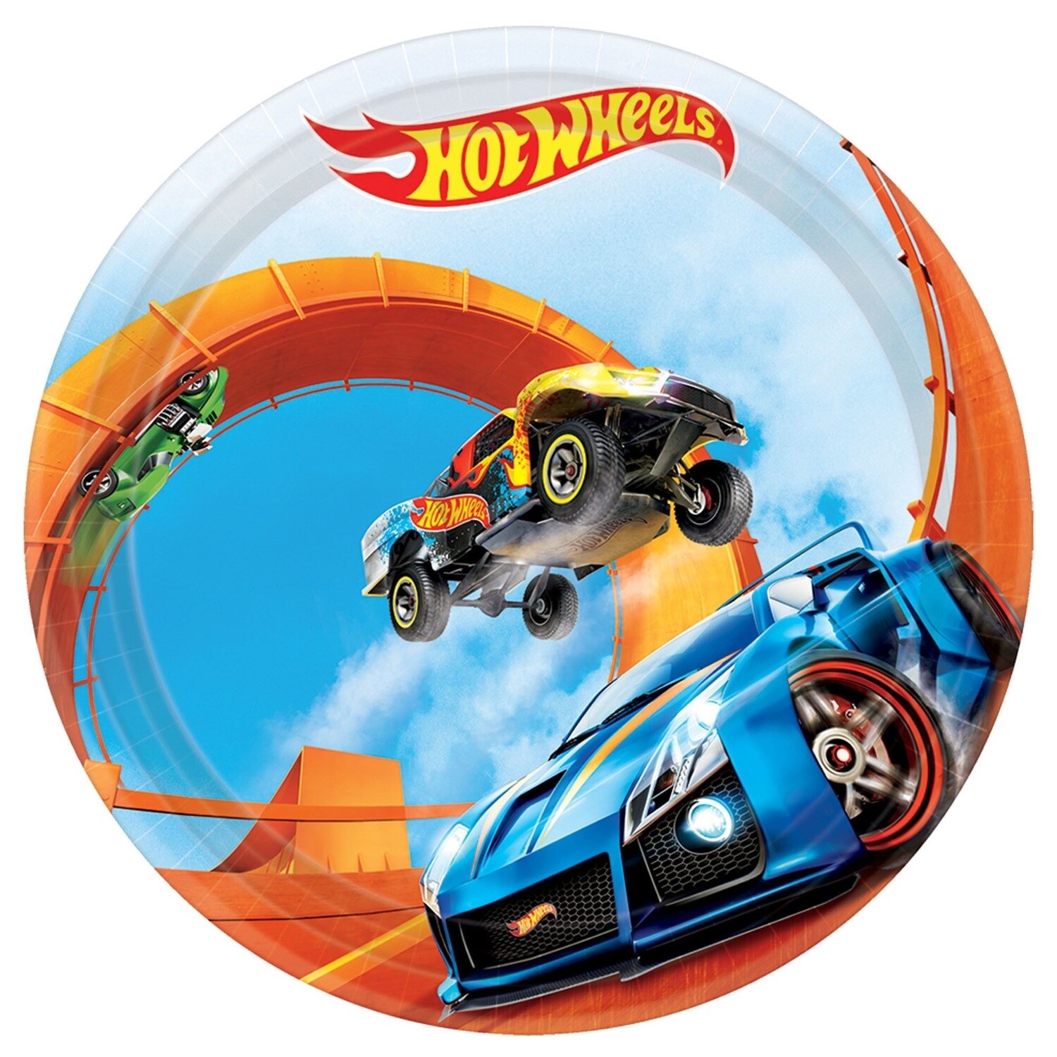 Plates - Bev - Hot Wheels - 8PK
