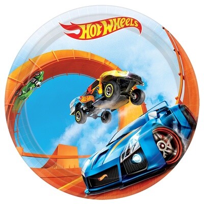 Plates - Bev - Hot Wheels - 8PK