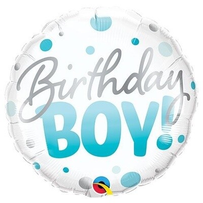 Foil Balloon - Birthday Boy - 18&quot;