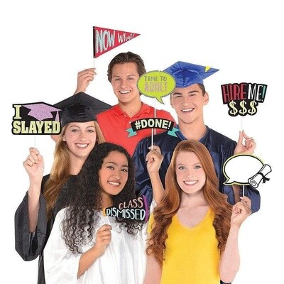 Photo Prop Kit - Grad - 13 PCS
