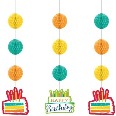 Hanging Cutouts - Festive Cake - 3pkg