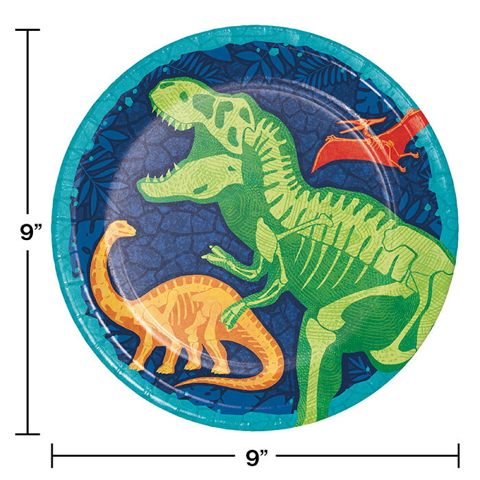 Plates - LN - Dino Dig - 8pkg