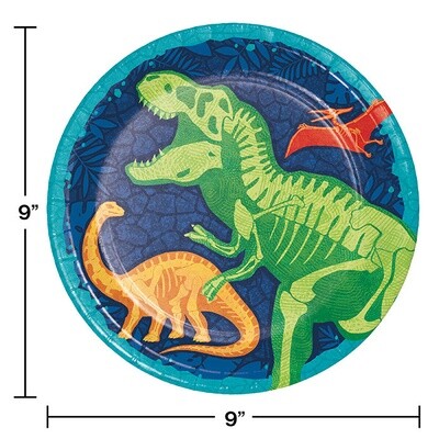 Plates - LN - Dino Dig - 8pkg