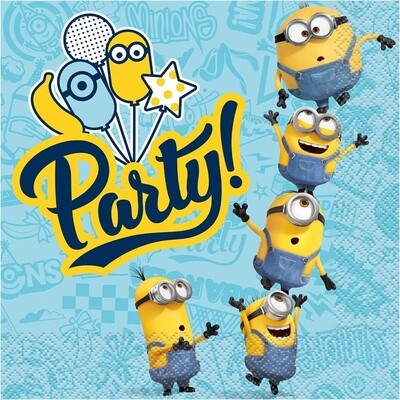 Napkins - LN - Minions - 16pkg - 2ply