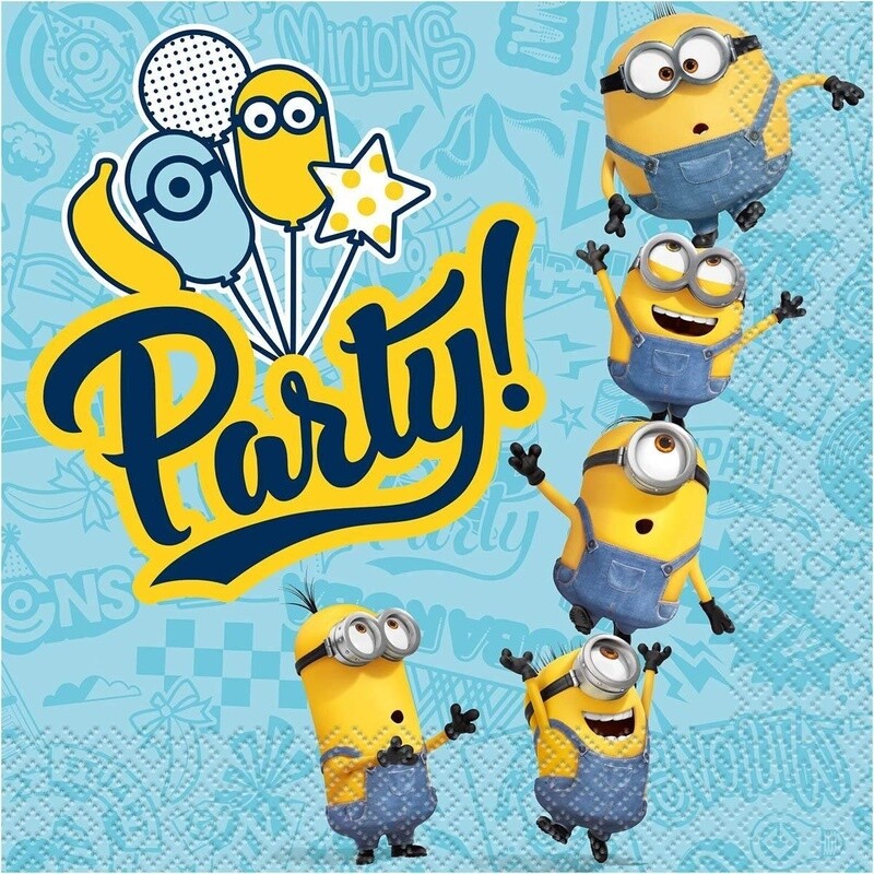 Napkins - LN - Minions - 16pkg - 2ply