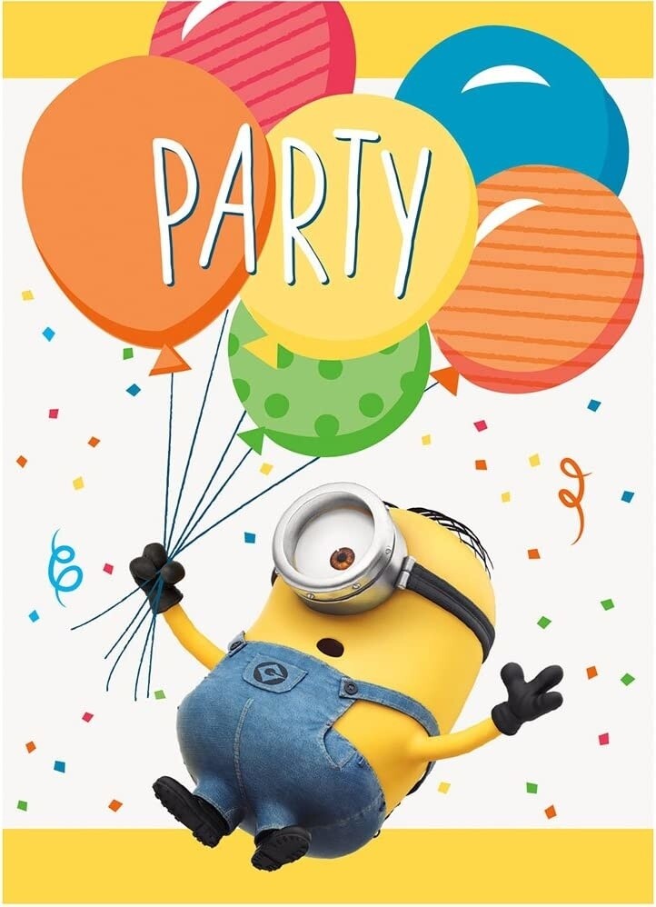 Invitations - Minions - 8pkg