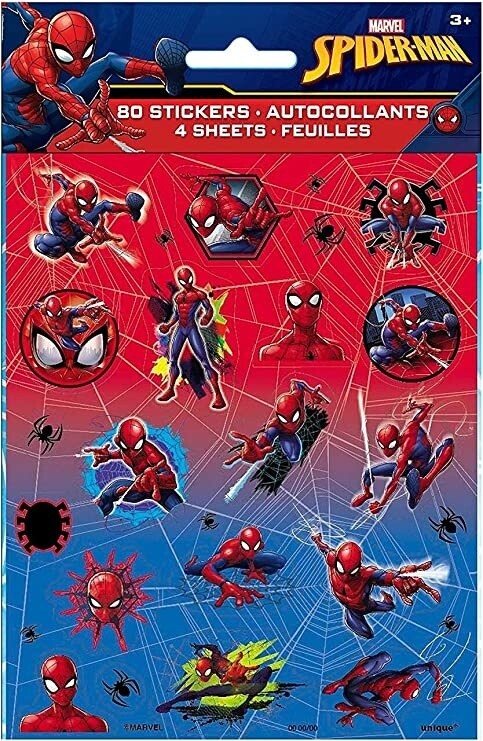 Stickers - Spiderman - 80 Stickers