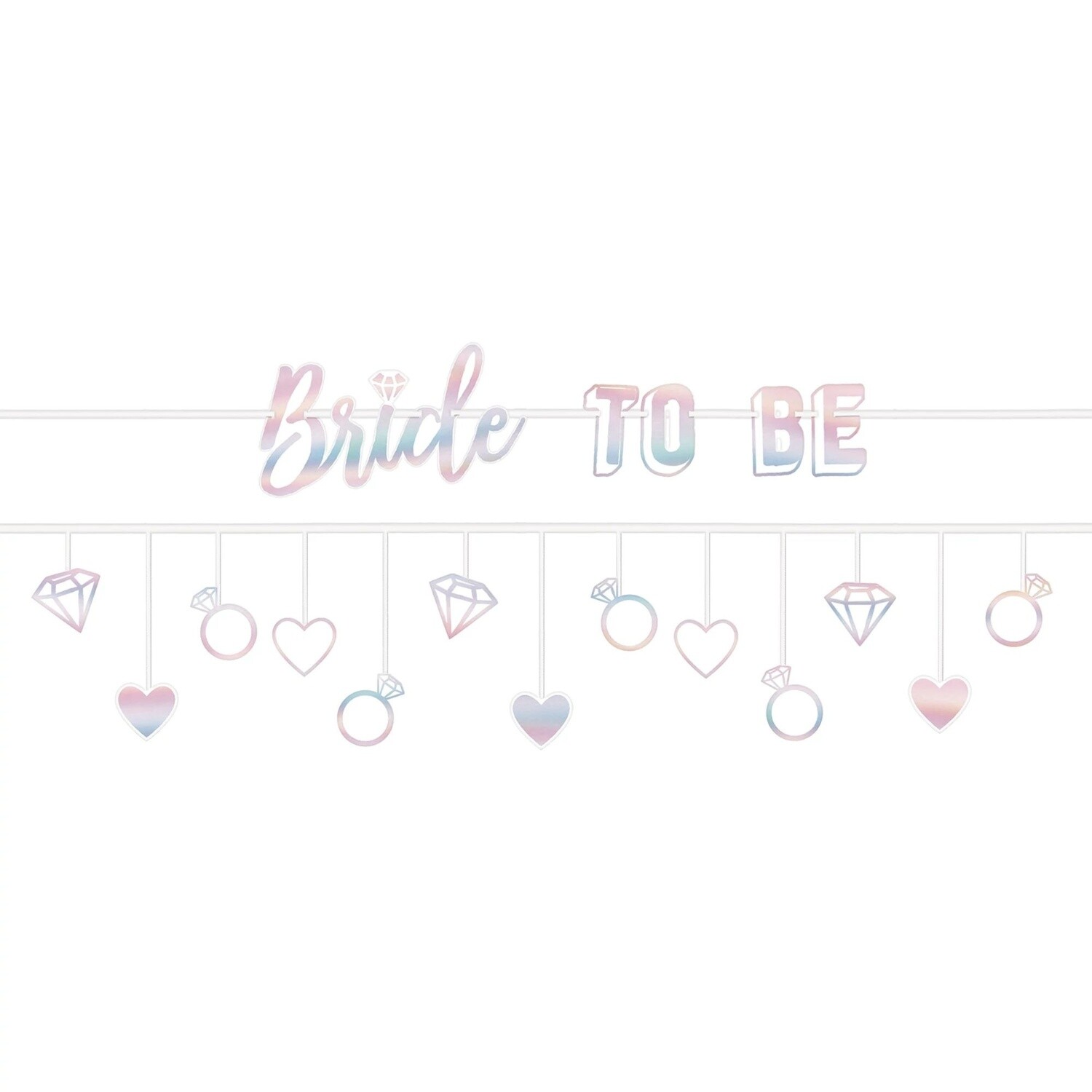 Banner - Bride To Be - Glitter - 2 PCS