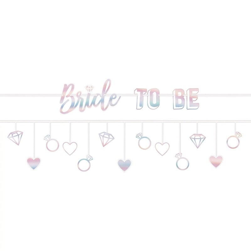 Banner - Bride To Be - Glitter - 2 PCS