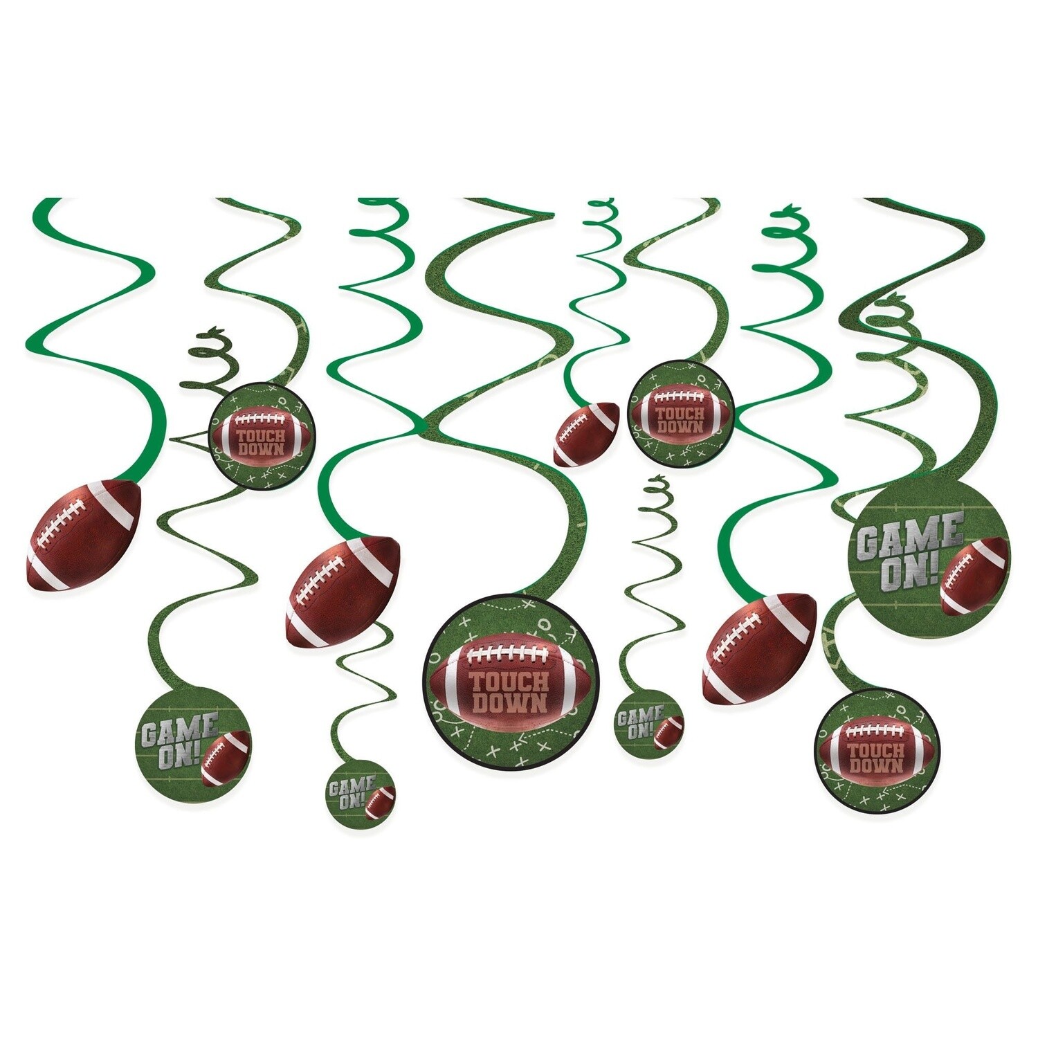 Swirl Decorations - Football