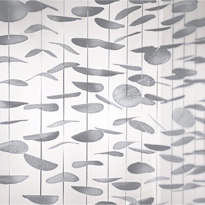 Backdrop - Silver Tassel Round -  6FT X 8FT