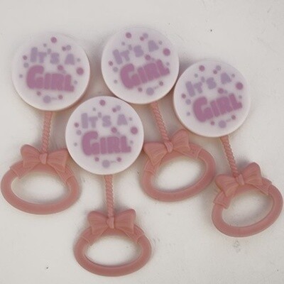 Rattles-Pink-Baby Shower-4pk
