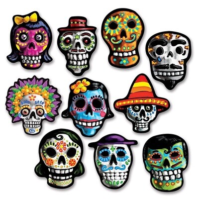 Cutouts - Day Of The Dead - 10 PCS