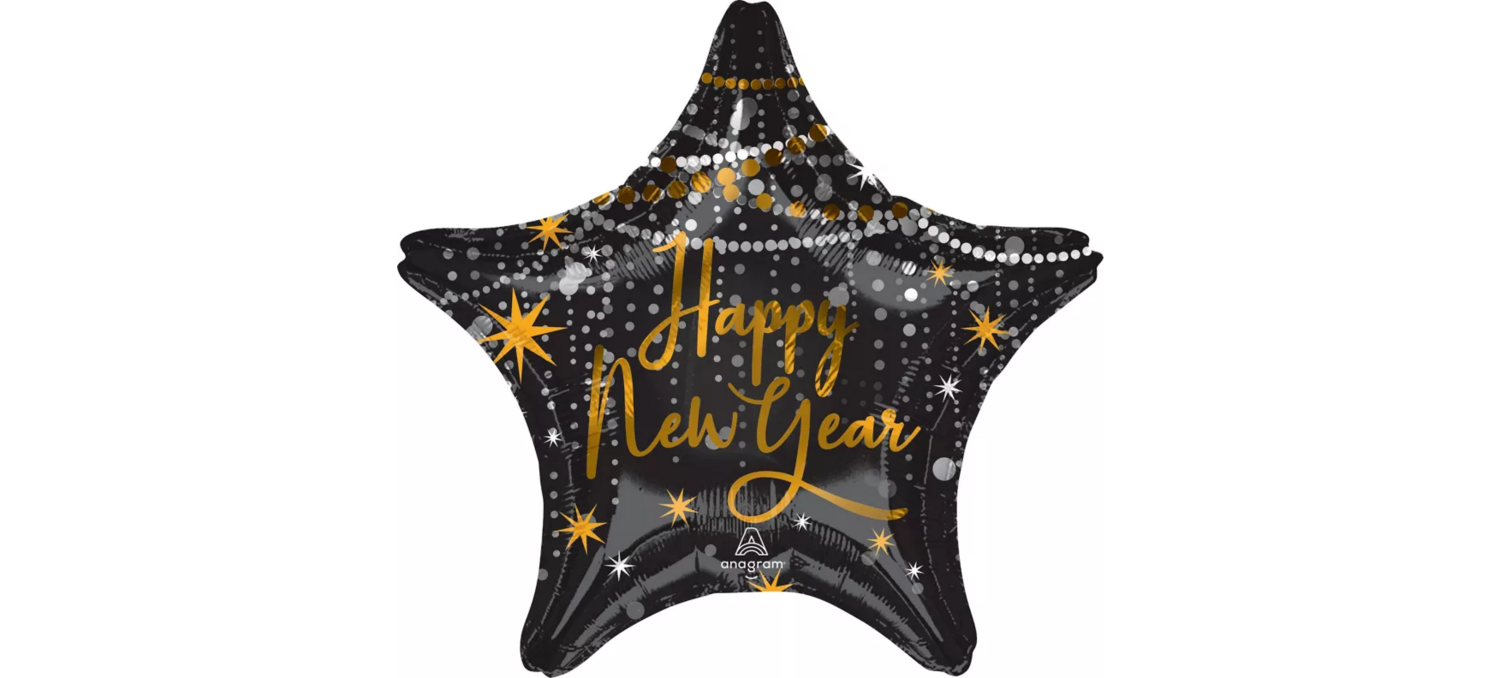 Foil Balloon - New Year - Midnight Hour - 28&quot;