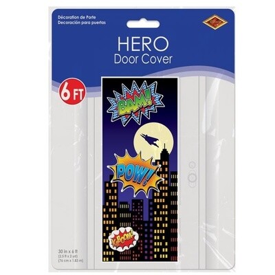 Door Poster - Super Hero - 30&quot;X6FT