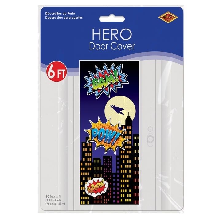 Door Poster - Super Hero - 30&quot;X6FT