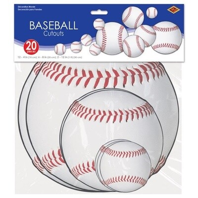 Cutouts - Baseball - 20PCS